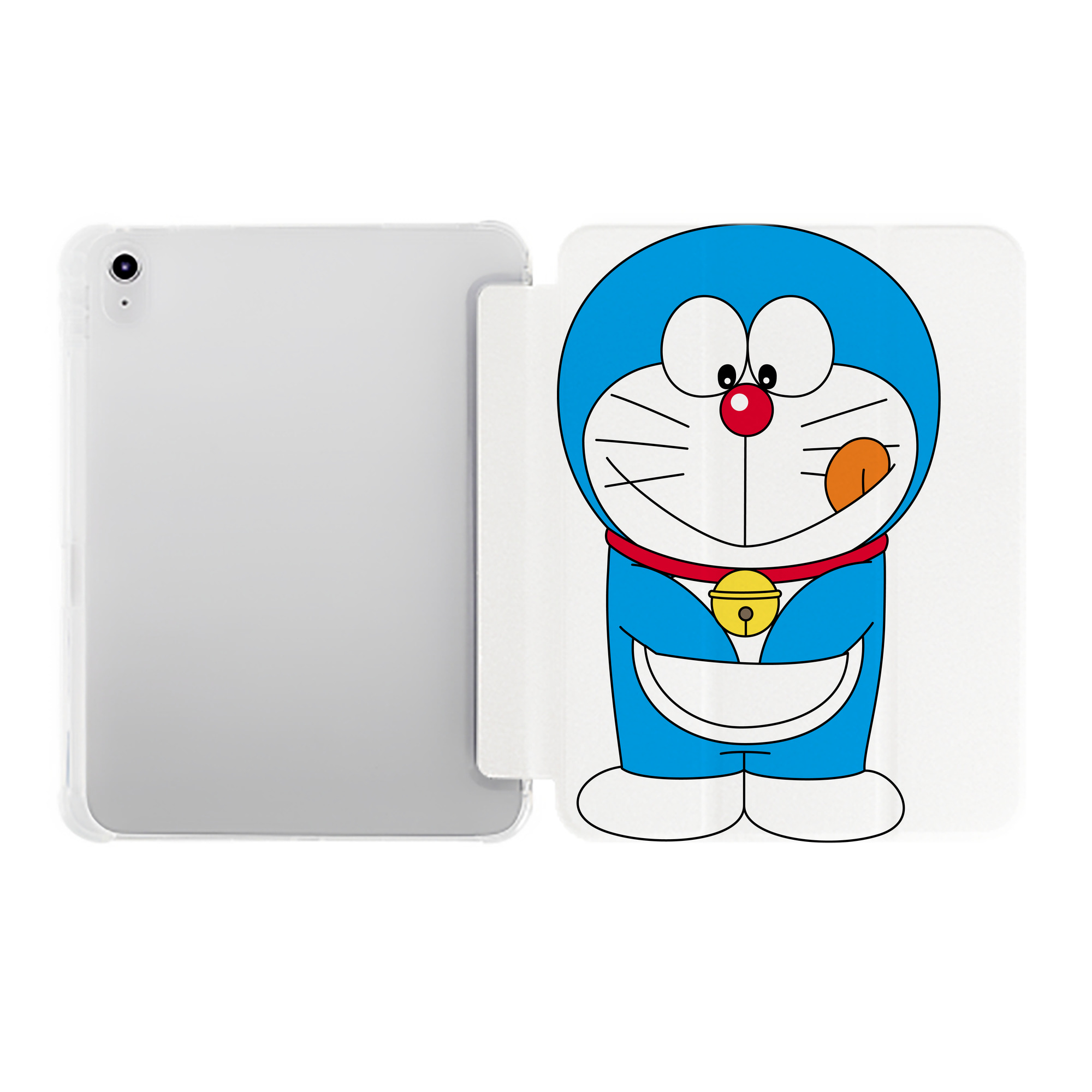 （画像用） ドラえもん Doraemon IPad ケース ペン収納付き 三つ折りスタンド PUレザー×シリコン 対応機種9.5/10.5/10.9インチ